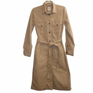 GAP  Khaki Button Down Shirt Dress Utility  Safari Style Size Small. Never Worn